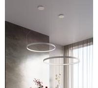 SOLLUX LIGHTING Lámpara colgante LED Rio 78, horizontal, 3000 K, blanco