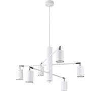 Sollux Lighting Lámpara de araña blanco acero alt. 125 cm