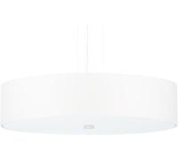 Sollux Lighting Lámpara de araña blanco tela, vidrio, acero alt. 102 cm