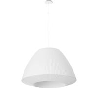 Sollux Lighting Lámpara de araña blanco tela, vidrio, acero alt. 138 cm
