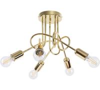 Sollux Lighting Lámpara de araña knot 5 oro brillo alt. 35