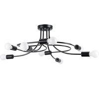 Sollux Lighting Lámpara de araña negro acero alt. 28
