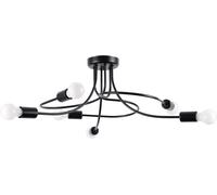 Sollux Lighting Lámpara de araña negro acero alt. 29
