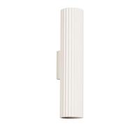 SOLLUX lighting Lámpara de Pared - Aplique Pared Interior - en Aluminio - 1 Pantalla - 6,5 x 8 x 30 cm - Karbon Beige