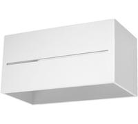 Sollux Lighting Lámpara de pared blanco aluminio alt. 10 cm