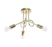 SOLLUX lighting - Lámpara de pared - SUPEŁ Lámpara de pared - Iluminación decorativa - Lámpara LED - Bajo Consumo Energético - E27, 1x max 15W LED, ~230V, 50Hz, IP20 - Oro brillante - 45x45x35cm