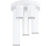 Sollux Lighting Lámpara de techo blanco acero alt. 25 cm