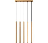 Lámpara colgante Pastelo 5l dorada