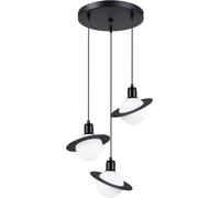 Sollux Lighting Lámpara de techo negro acero alt. 120
