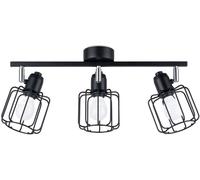 Sollux Lighting Lámpara de techo negro acero alt. 19 cm