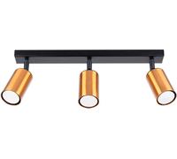 Sollux Lighting Winx lámpara de techo 3x10 W negro-cobre SL.1376