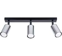 Sollux Lighting Lámpara de techo negro/cromo acero alt. 19