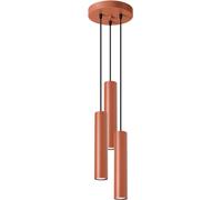Sollux Lighting Lámpara de techo ocre rojo acero alt. 20 cm