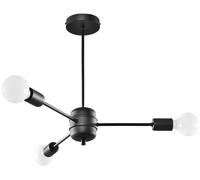 Sollux Lighting Lango lámpara de techo 3x60 W negro SL.1021