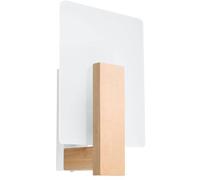 Sollux Lighting Lappo lámpara de pared 1x40 W blanco-madera SL.1094