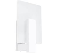 Sollux Lighting Lámpara de pared blanco madera, vidrio alt. 31 cm