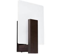 Sollux Lighting Lámpara de pared desgarrar madera, vidrio alt. 31 cm