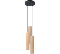 Sollux Lighting Lino lámpara colgante 3x40 W madera SL.1012