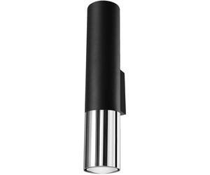Sollux Lighting Loopez lámpara de pared 2x40 W negro-cromo SL.0938