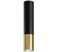 Sollux Lighting Loopez lámpara de techo 1x40 W negro-dorado SL.0951