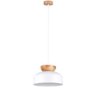 Sollux Lighting Marion lámpara colgante 1x15 W blanco-madera SL.1350
