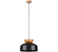 Sollux Lighting Marion lámpara colgante 1x15 W negro-madera SL.1351