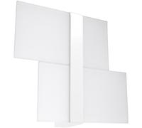 SOLLUX Acero Iluminación Bombilla LED Pantalla de diseño Minimalista Fácil instalación Aplique de pared Massimo Blanco