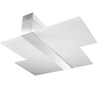 Sollux Lighting Massimo lámpara de techo 2x60 W blanco-cromo SL.0188