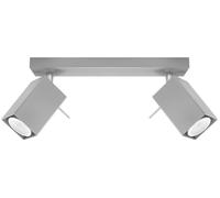 Sollux Lighting Merida lámpara de techo 2x40 W gris SL.0456