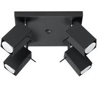 Sollux Lighting Merida lámpara de techo 4x40 W negro SL.0102
