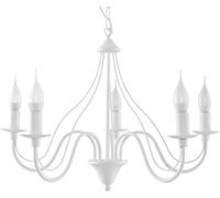 Sollux Lighting Minerwa lámpara colgante 5x40 W blanco SL.0214