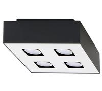 Sollux Lighting Mono lámpara de techo 4x40 W blanco-negro SL.0073