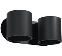 Sollux Lighting Orbis lámpara de pared 2x40 W negro SL.0660