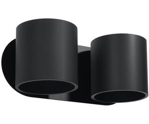 Sollux Lighting Orbis lámpara de pared 2x40 W negro SL.0660