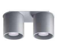 Sollux Lighting Orbis lámpara de techo 2x40 W gris SL.0055