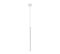 SOLLUX lighting Pastelo 1 Lámpara Colgante De Techo | Diseño Moderno Con Pantalla Cilíndrica De Metal | Bombilla Reemplazable G9, 1 x 4 W | Acero Con Recubrimiento En Polvo, Blanco, 8x8x100 cm