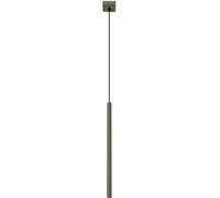SOLLUX lighting PASTELO Lámpara Colgante Moderna - Luminaria Versátil - G9, max 8W LED, ~230V, 50Hz, IP20 - Bombilla no incluida - 1x Fuente de luz - 8x8x114cm, Verde Oliva