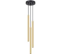 Sollux Lighting Pastelo lámpara colgante 3x8 W negro-oro SL.1197