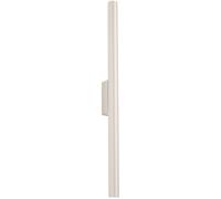 SOLLUX LIGHTING Aplique de pared Pastelo, beige, altura 20 cm, acero, 2 luces.