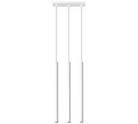 SOLLUX lighting Pastelo Lámpara de techo con 3 focos, lámpara de techo, lámpara colgante para salón, comedor, lámpara de cocina, acero recubierto de polvo, color negro, 30 x 5 x 90 cm