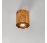 SOLLUX LIGHTING Plafón Ara en forma de cilindro de madera