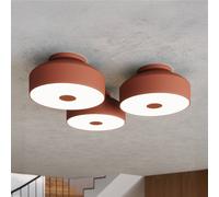 SOLLUX LIGHTING Plafón CLARO, ocre, Ø 30 cm, metal, 4 x E27