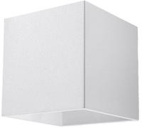 Aplique de pared cuadrado blanco Quad 1