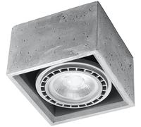 Sollux Lighting Quatro lámpara de techo 1x40 W gris SL.0883