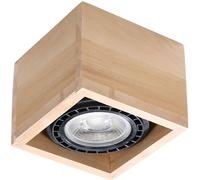 Sollux Lighting Quatro lámpara de techo 1x40 W madera SL.0915