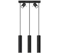 Lámpara colgante Ring 3 negra