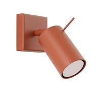 SOLLUX lighting RING Lámpara de pared moderna - Accesorio de iluminación versátil - GU10, 10W LED, ~230V, 50Hz, IP20 - Bombilla no incluida - 1x Fuente de luz - 16x8x16cm, Ocre rojo
