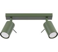 Sollux Lighting Ring lámpara de techo 2x10 W verde SL.1501