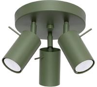 Sollux Lighting Ring lámpara de techo 3x10 W verde SL.1503