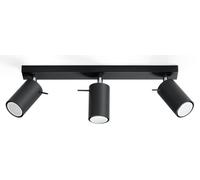 Regleta de 3 focos de colores Ring 3 Negro